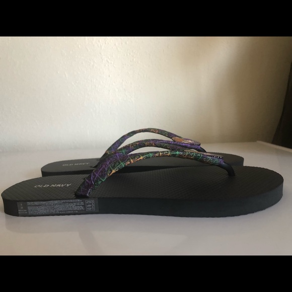 Old Navy Elvira Flip Flops 9 - Picture 2 of 6